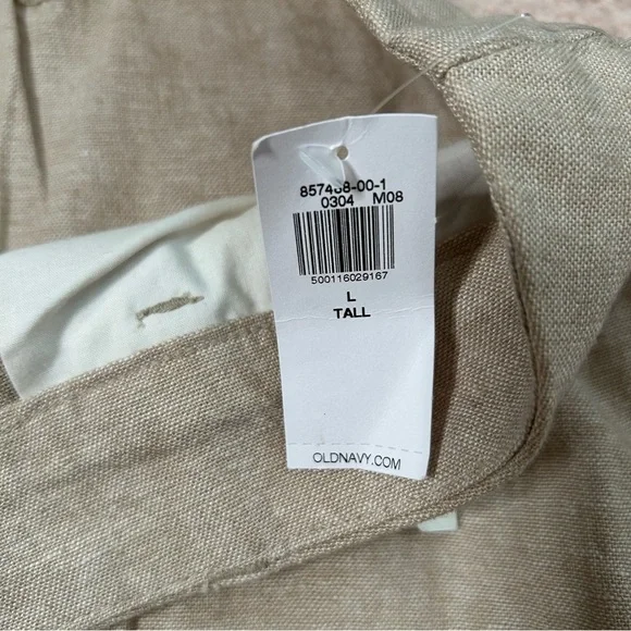 NWT Old Navy Taylor Wide Leg Trouser Extra High Rise Size Large TALL Linen Blend - Picture 5 of 12